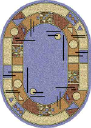 Овальный ковёр - Триумф -Y081V_80